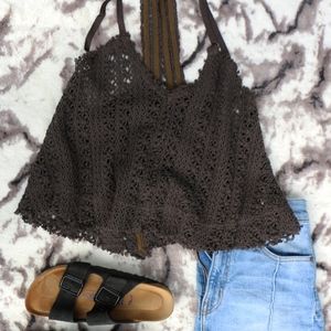 Free People Beach Bell Jar Cami Tank - Brown